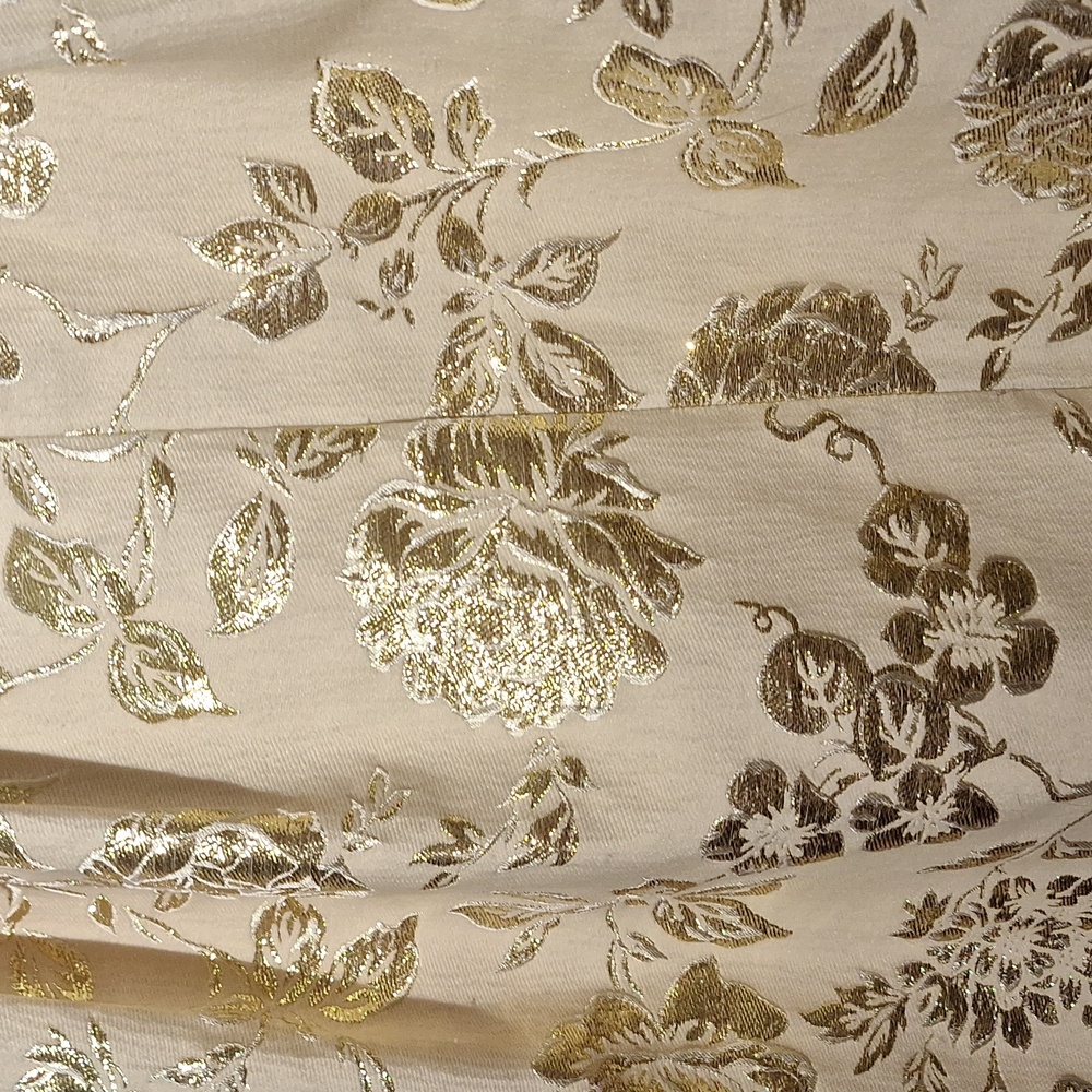 3/$20--Gold Metallic Mini Dress, Floral Rose, Ark & Co. Sz 8, NWOT - Picture 15 of 15